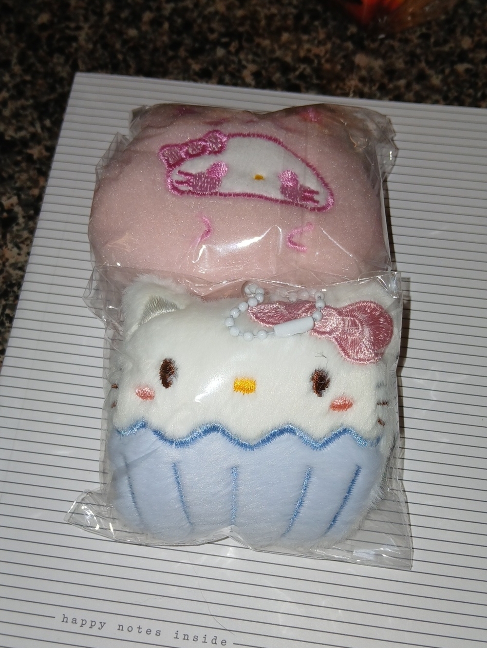 2 #HelloKitty #PlushKeychain Set - Pink & White